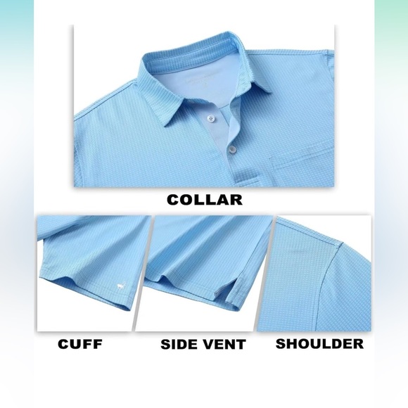 NWT Rouen Mens Golf Shirts Short Sleeve Moisture Wicking Collared Polo, Size 3X - Picture 5 of 11